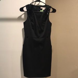 *CLOSET CLOSING* Black BCBG tassel cocktail dress